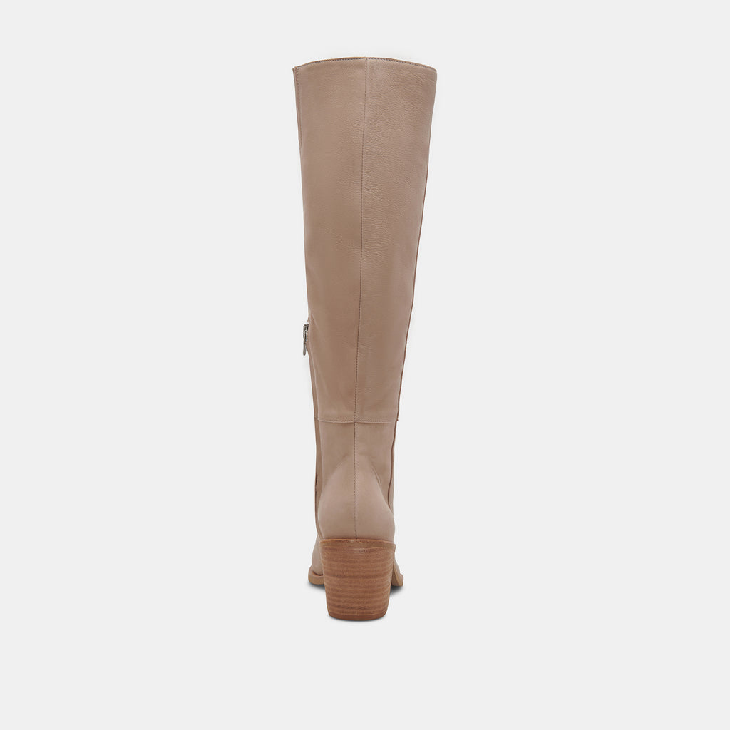 KRISTY BOOTS TAUPE LEATHER - image 7