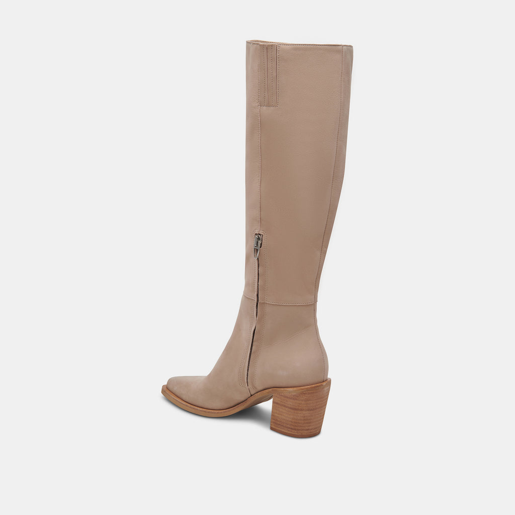 KRISTY BOOTS TAUPE LEATHER - image 5