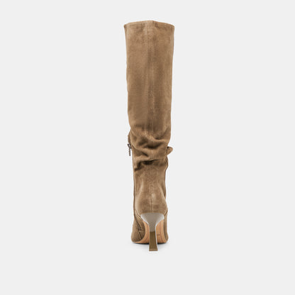 LOUSA BOOTS OLIVE SUEDE