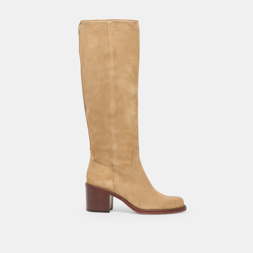 LUCYLE BOOTS DK TAUPE SUEDE