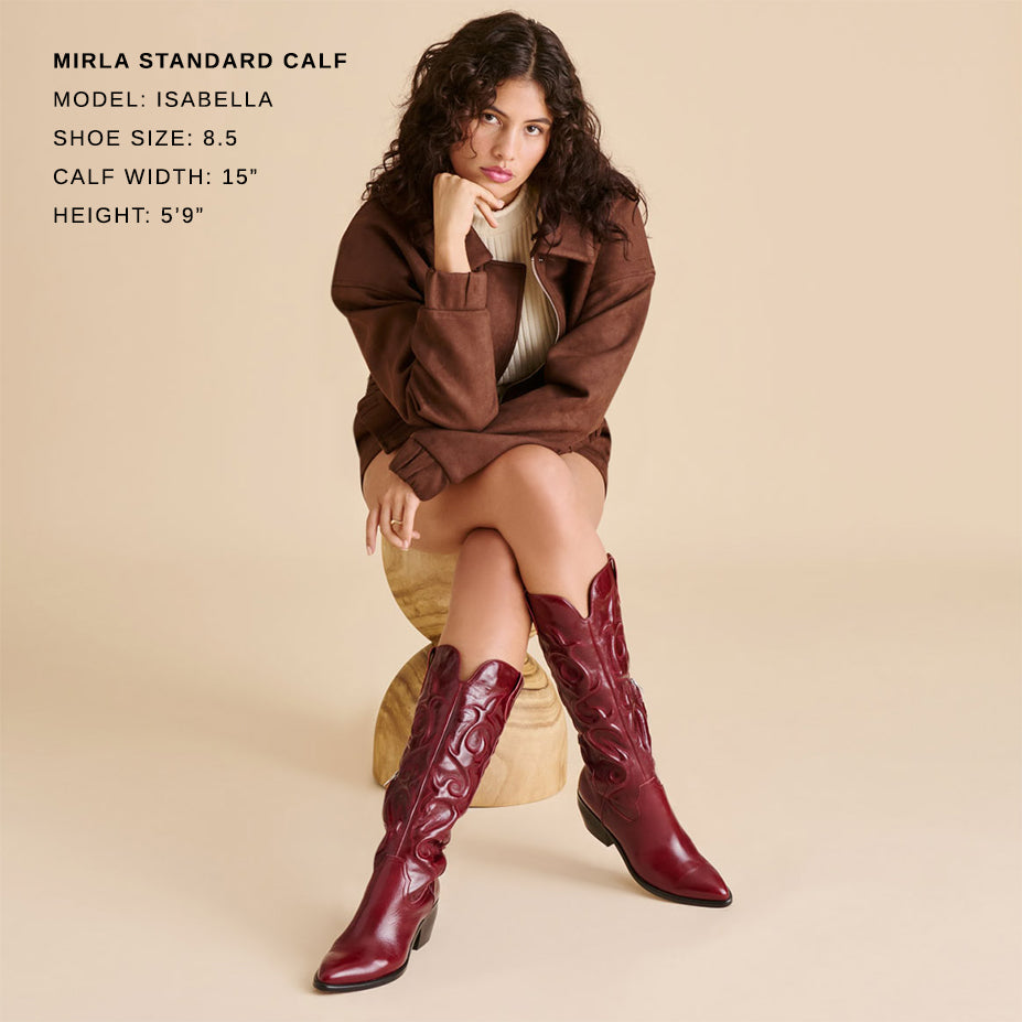 Mirla Oxblood Leather Boots Dolce Vita - Main Image