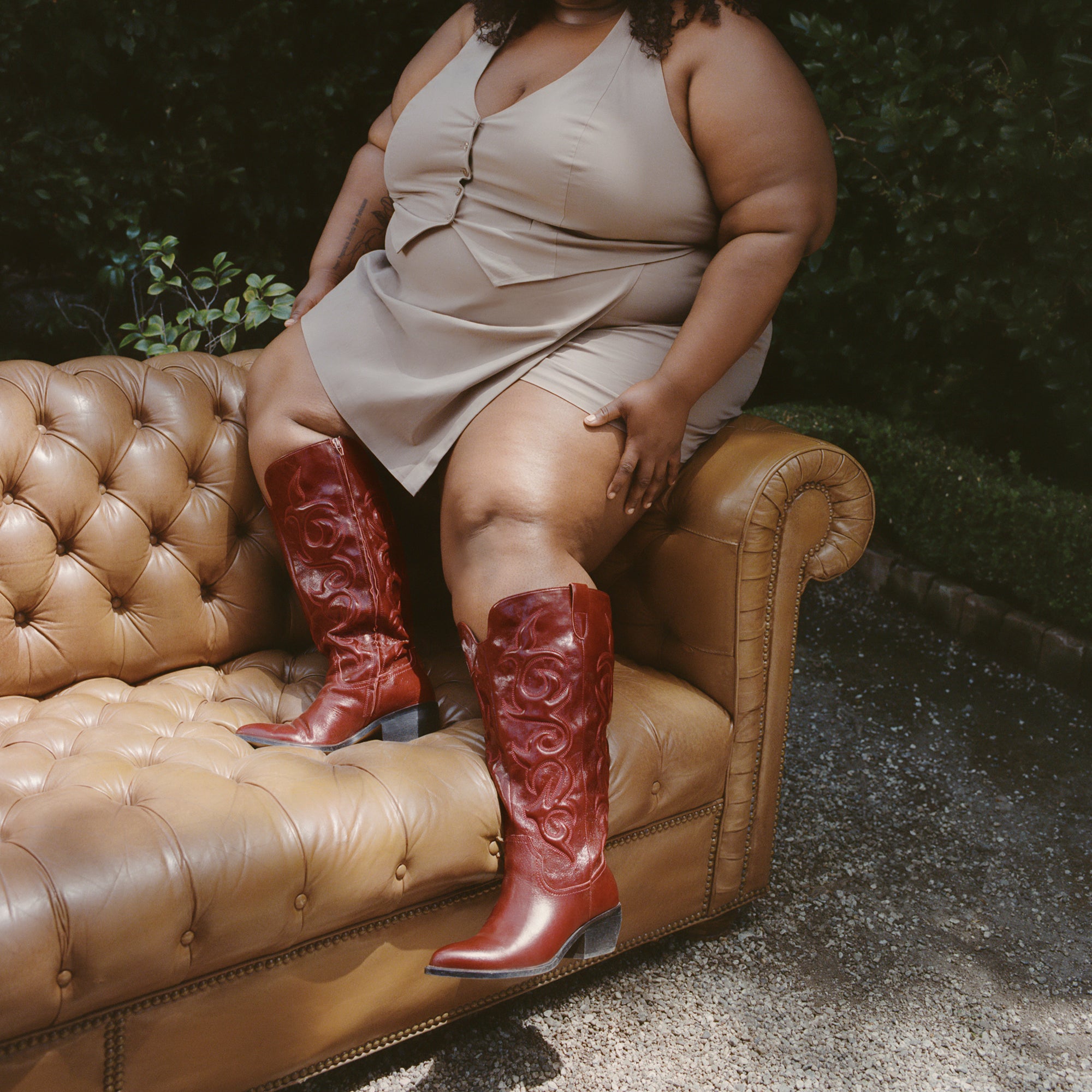 Dolce Vita Knee High Boots Extra Wide Calf Mirla Oxblood Leather