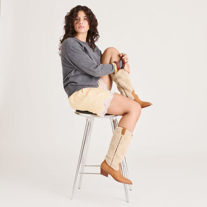 MYKEL PLUSH BOOTS CARAMEL NUBUCK