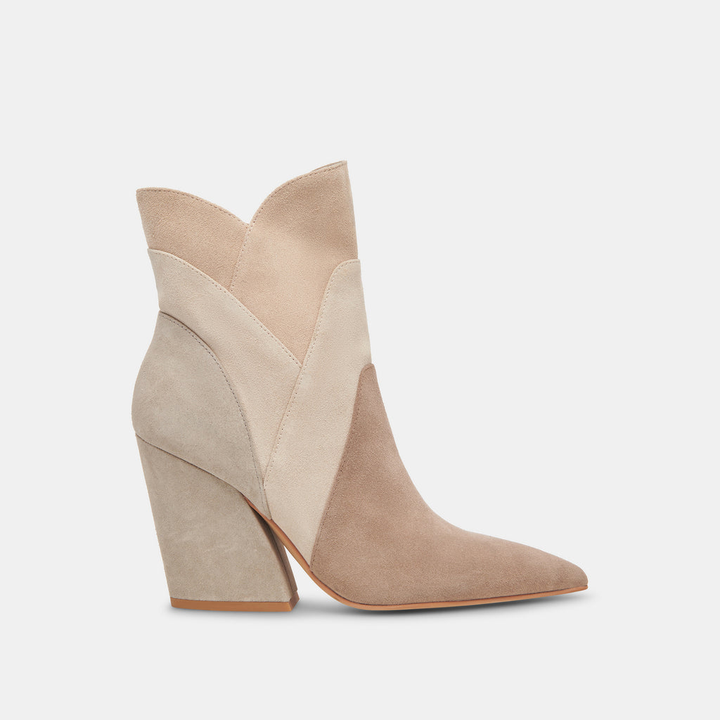 NEENA BOOTIES TAUPE MULTI SUEDE - image 1
