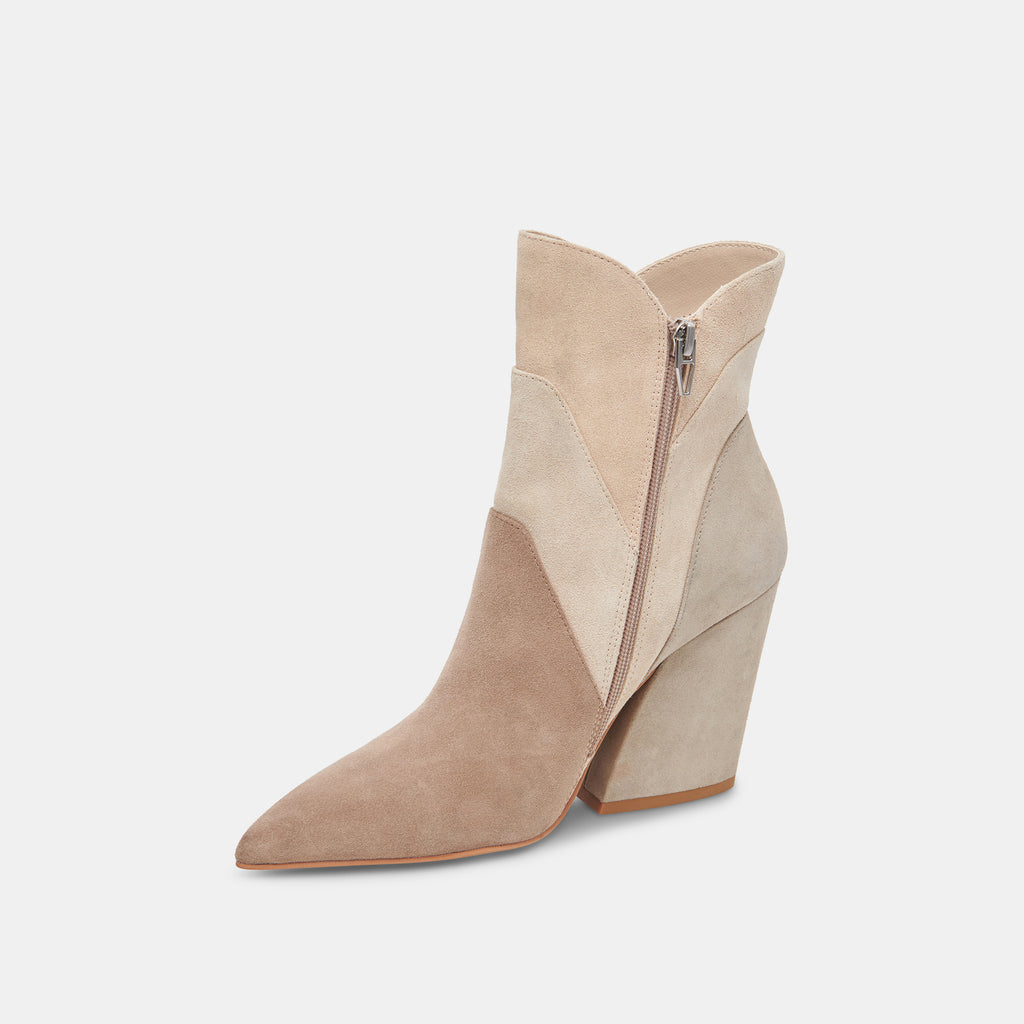 NEENA BOOTIES TAUPE MULTI SUEDE - image 5