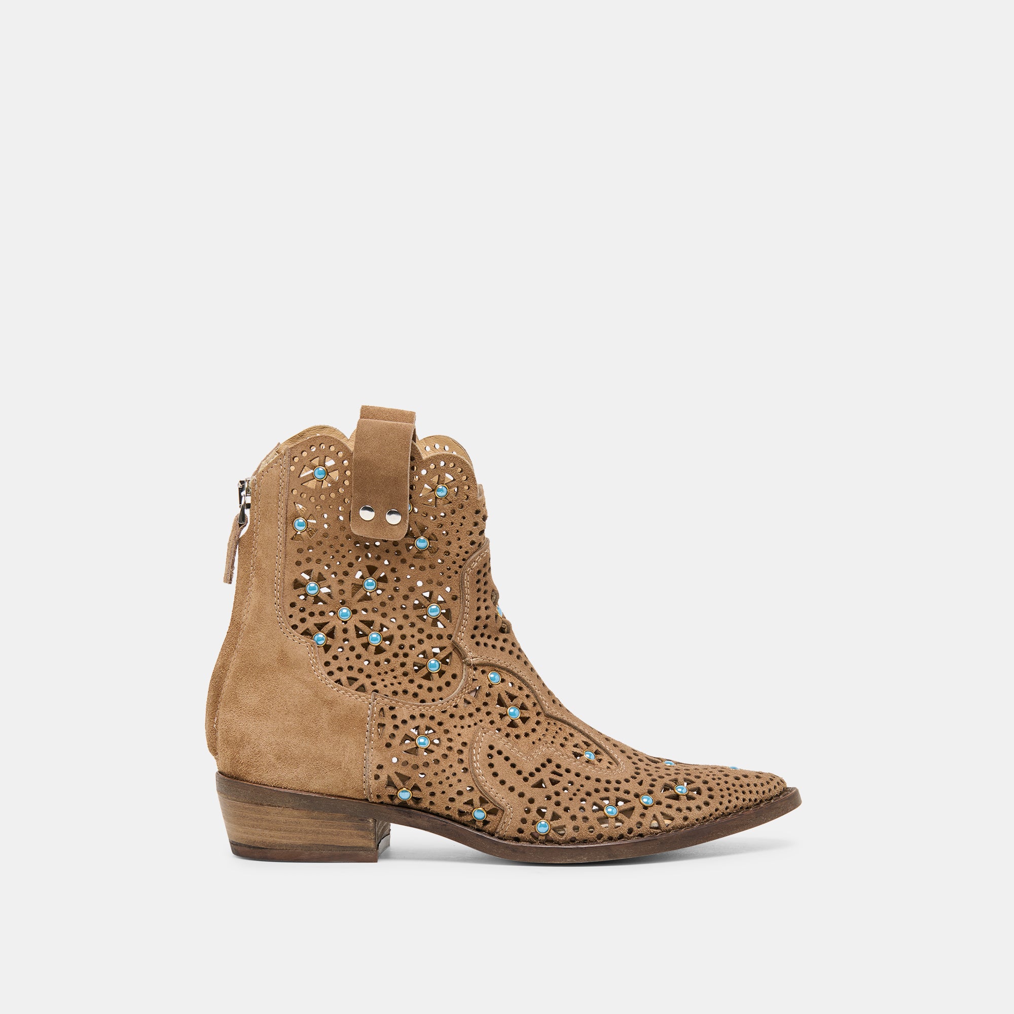 Oakly Mushroom Suede Booties | Dolce Vita