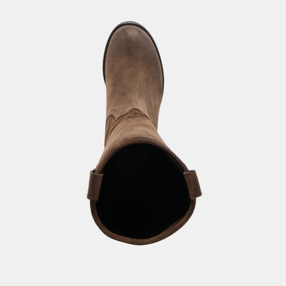 RAMZY BOOTS CHOCOLATE SUEDE