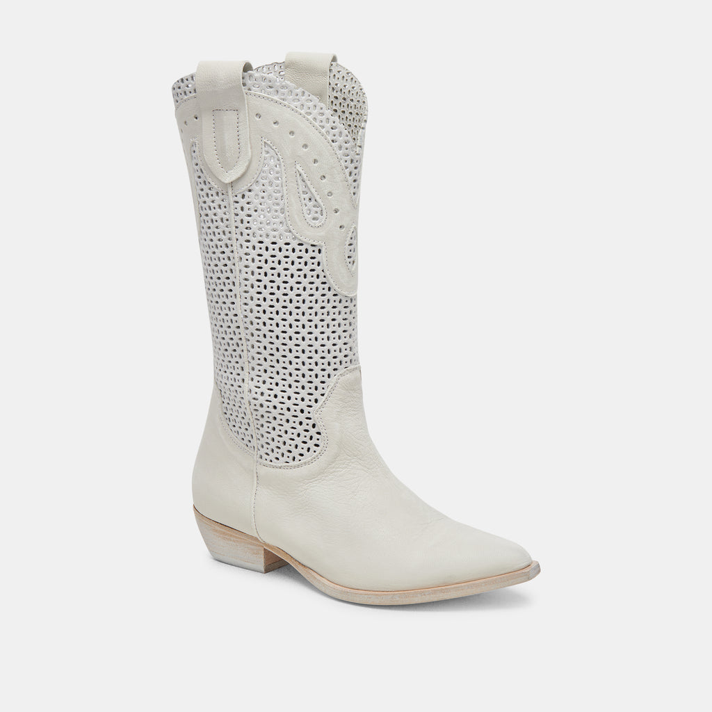 RANCH BOOTS IVORY LEATHER - image 7