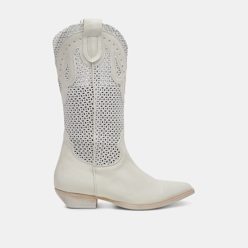 RANCH BOOTS IVORY LEATHER - image 3