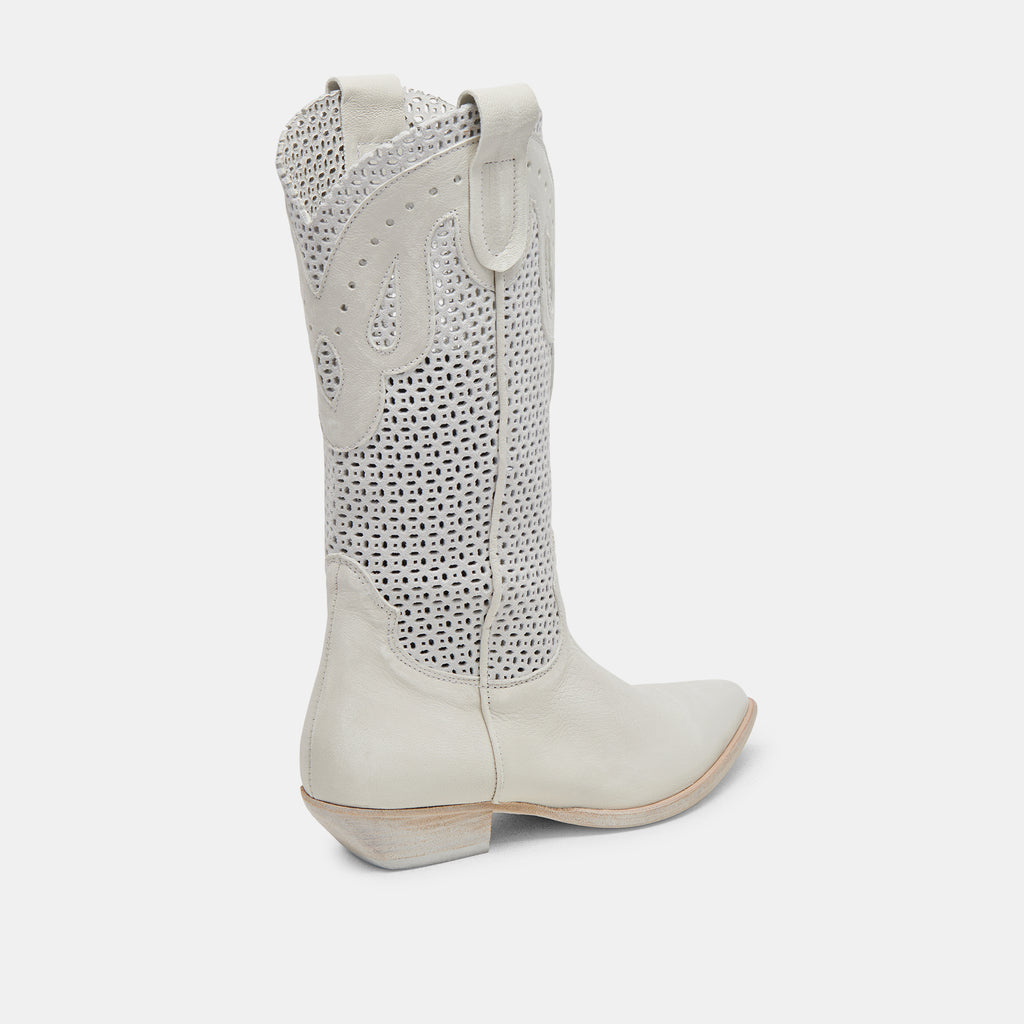 RANCH BOOTS IVORY LEATHER - image 8