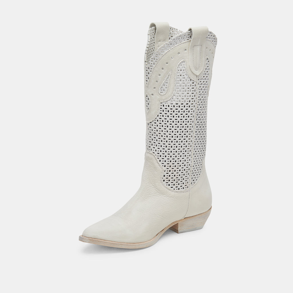 RANCH BOOTS IVORY LEATHER - image 9