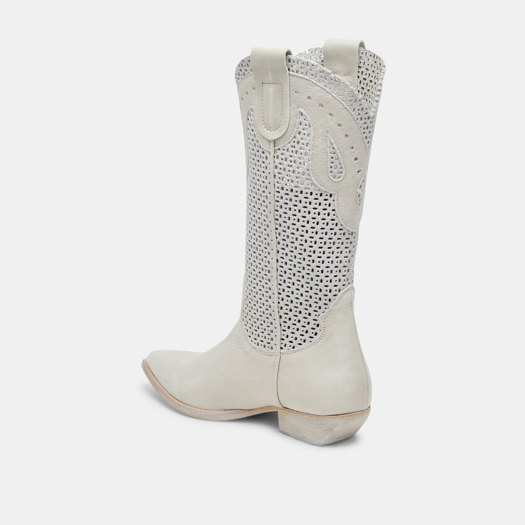 RANCH BOOTS IVORY LEATHER - image 10