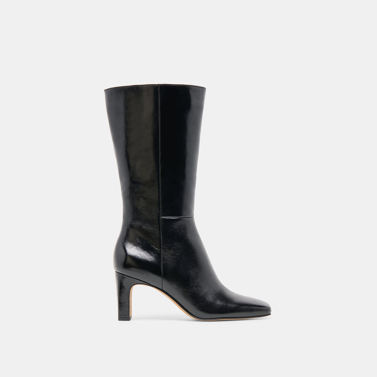 Dolce Vita Black Leather Chukka Lug Boots Slim Black Leather Booties | Dolce Vita main image 4