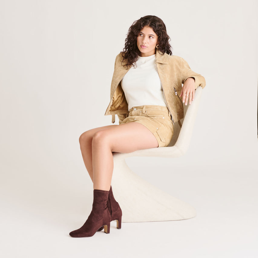 ROAN BOOTS MAHOGANY STELLA SUEDE