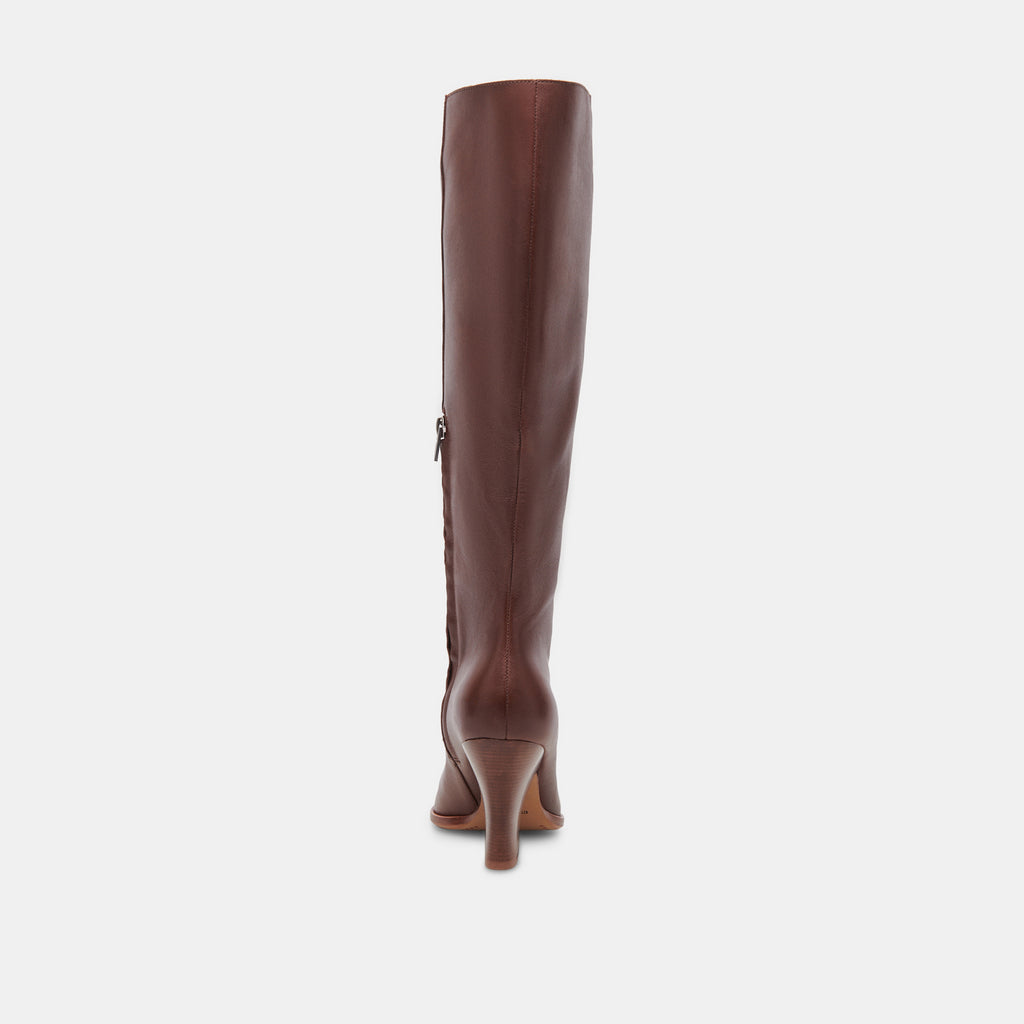 Rocky Boots Chocolate Dritan Leather | Chocolate Leather Knee-High ...