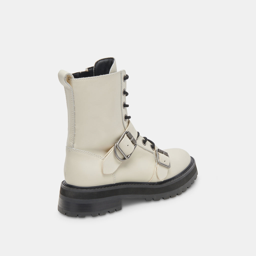 RONSON BOOTS OFF WHITE LEATHER - image 3