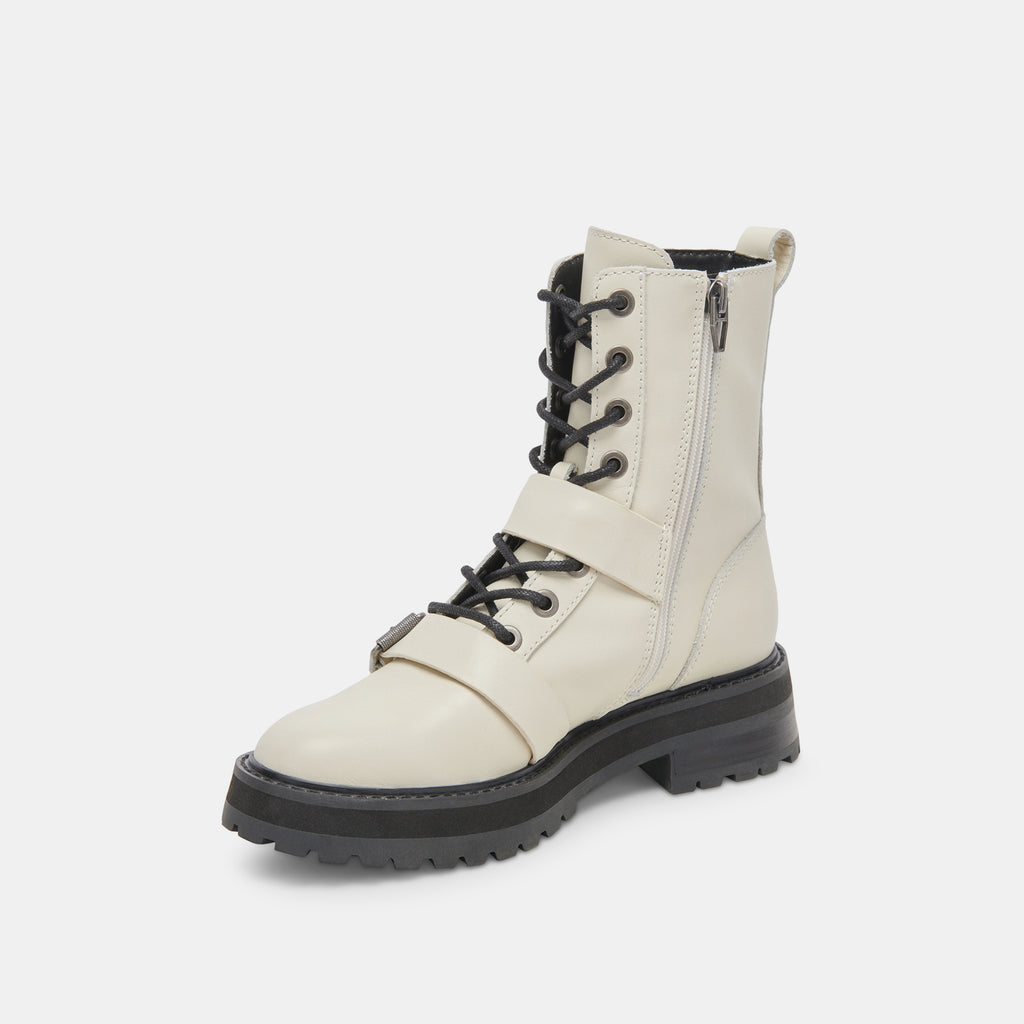 RONSON BOOTS OFF WHITE LEATHER - image 4