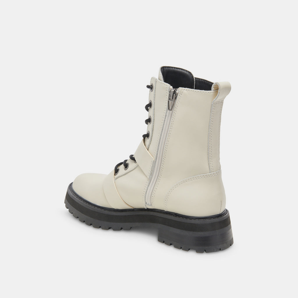 RONSON BOOTS OFF WHITE LEATHER - image 5