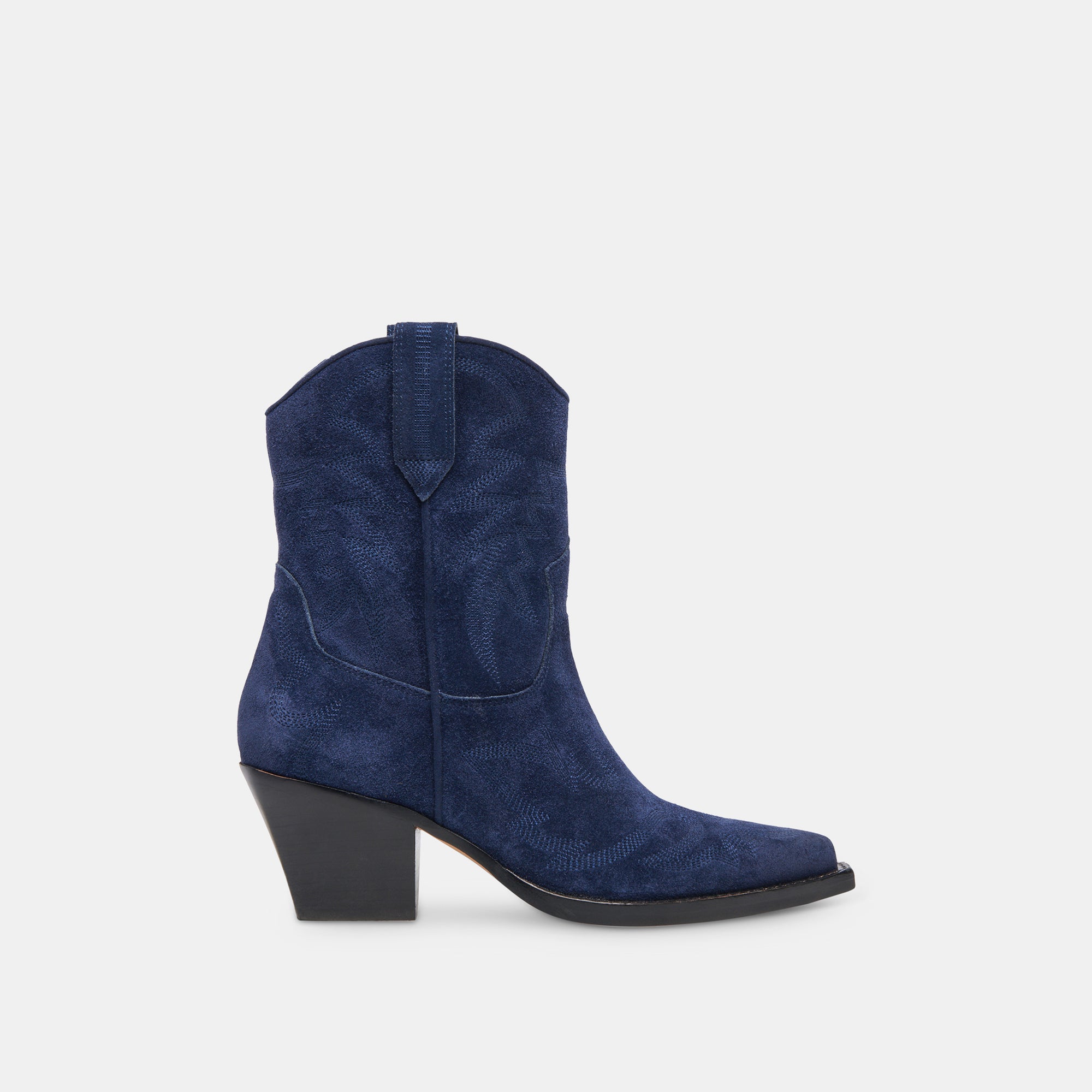 Runa Boots Royal Blue Suede | Western Royal Blue Boots – Dolce Vita