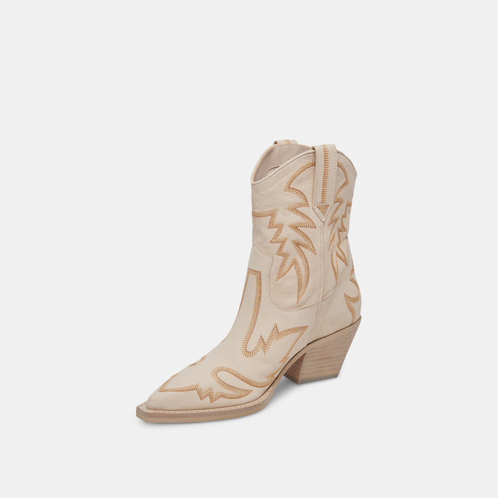 Runa Boots Sand Nubuck | Women's Western Boots In Sand Nubuck – Dolce Vita