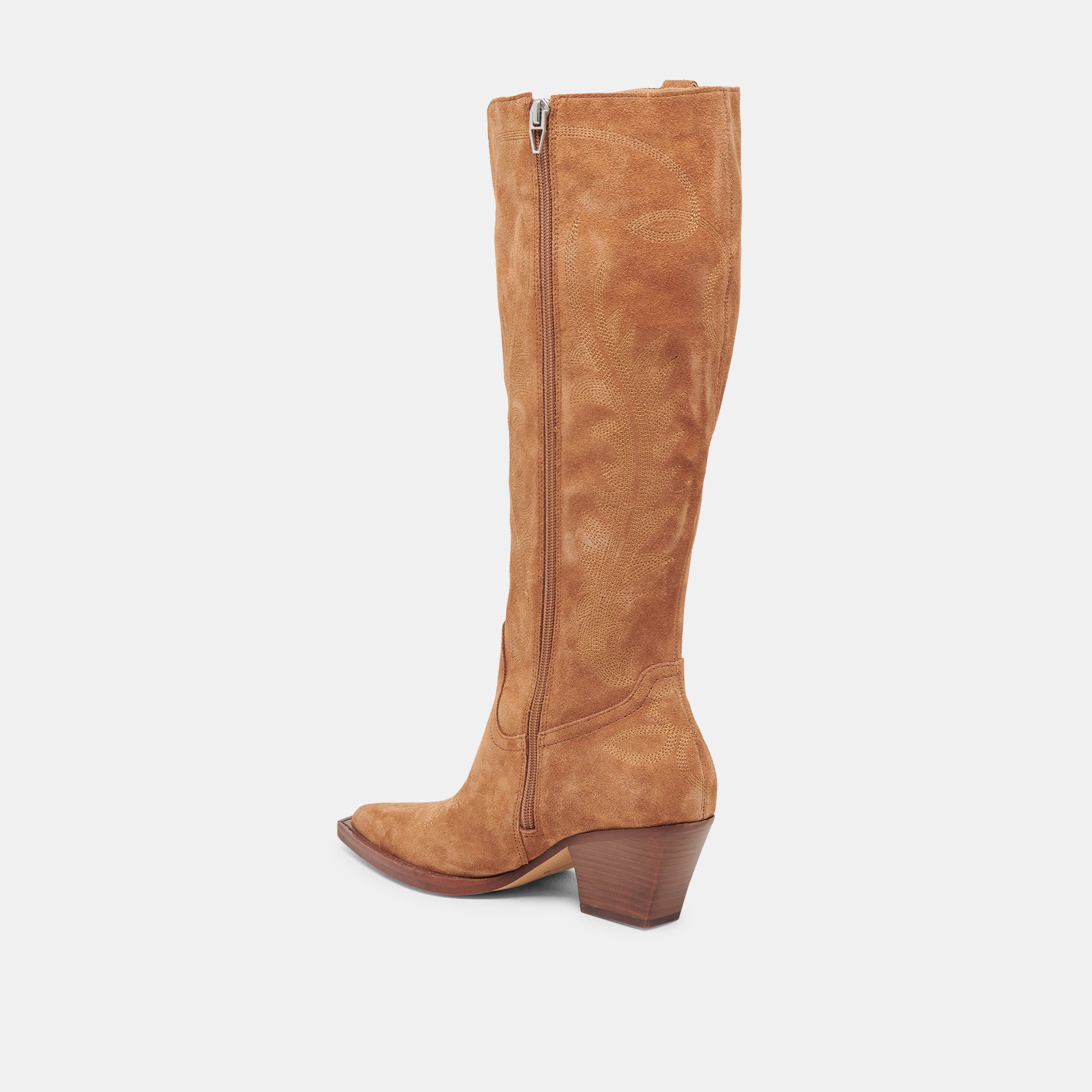 RYATT WIDE CALF BOOTS PECAN SUEDE – Dolce Vita - Main Image