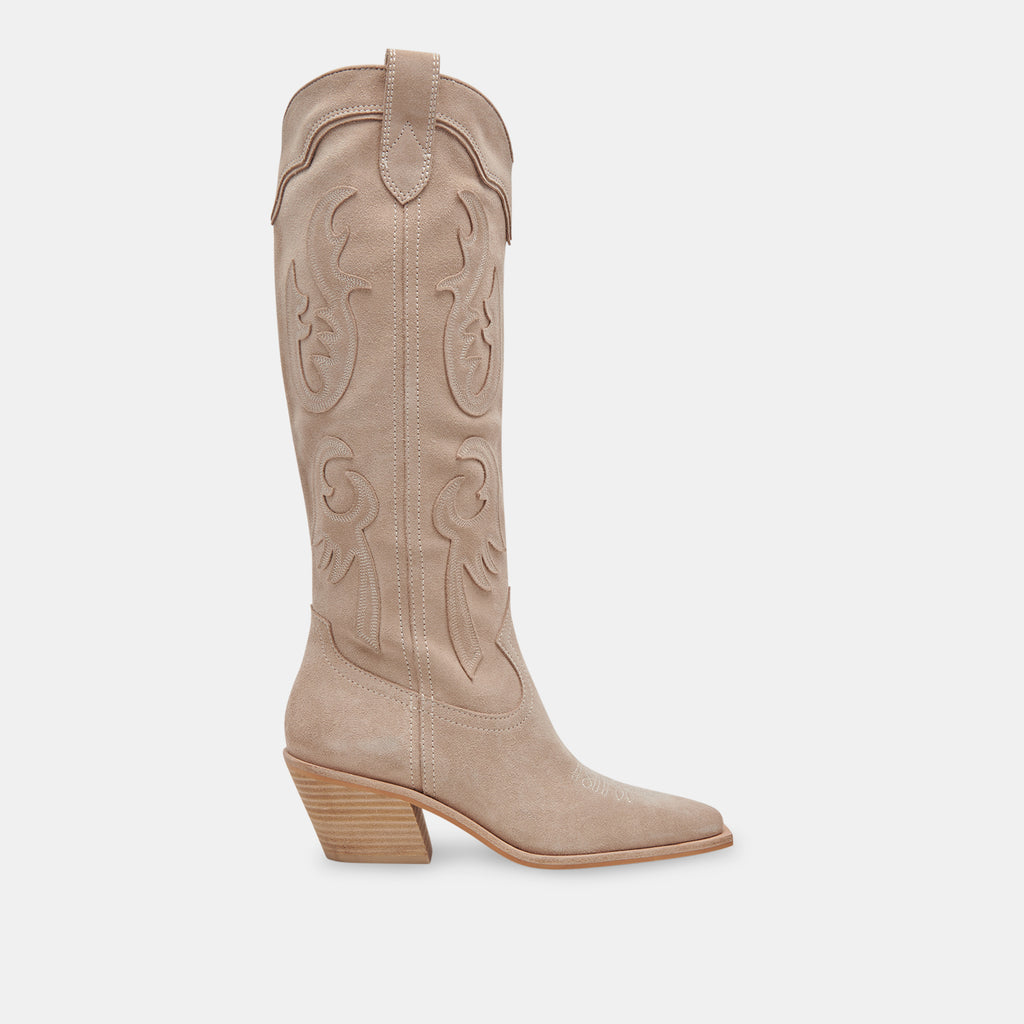SAMSIN BOOTS TAUPE SUEDE - image 1