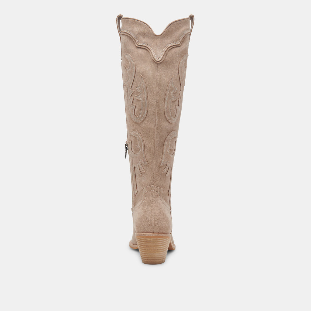 SAMSIN BOOTS TAUPE SUEDE - image 9