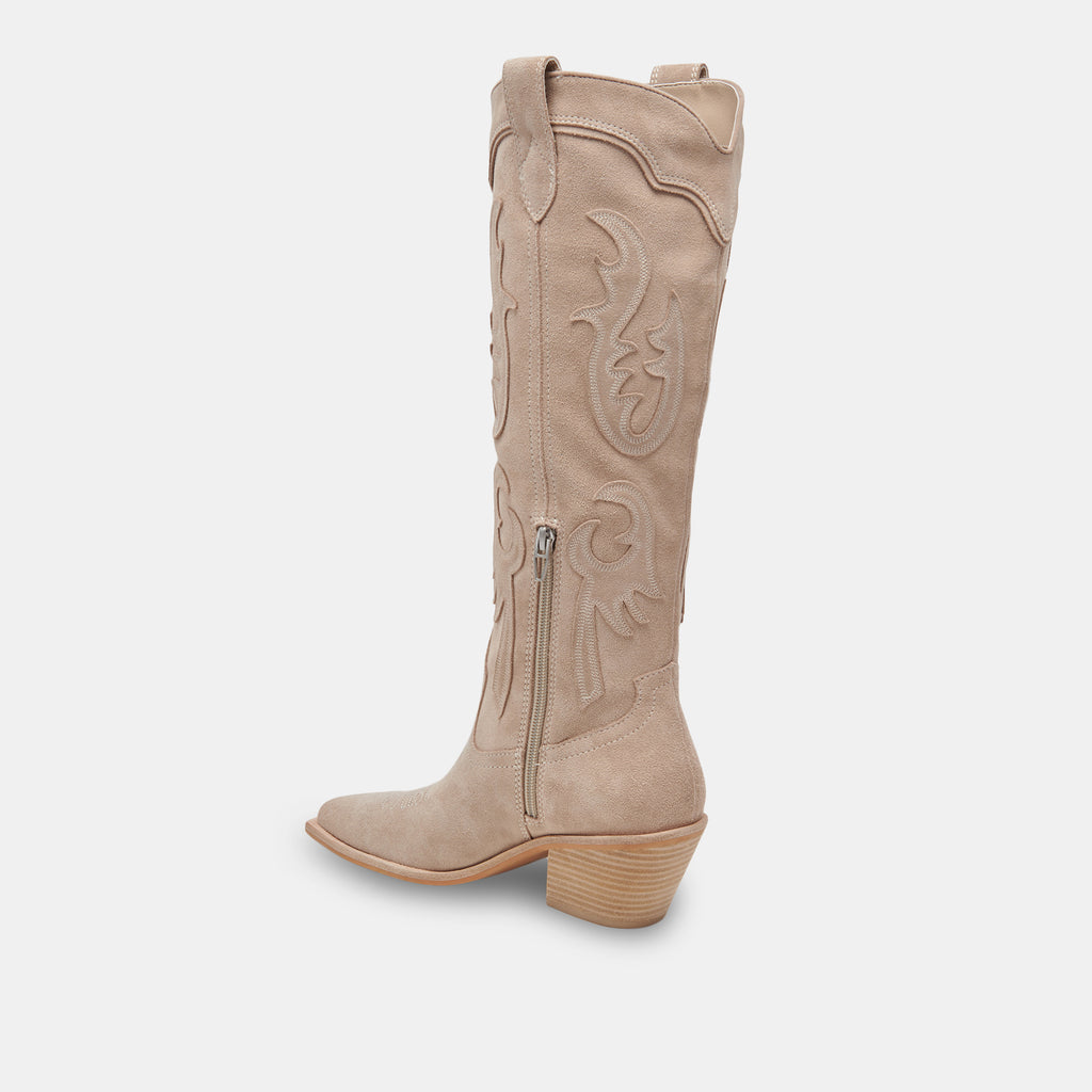 SAMSIN BOOTS TAUPE SUEDE - image 7