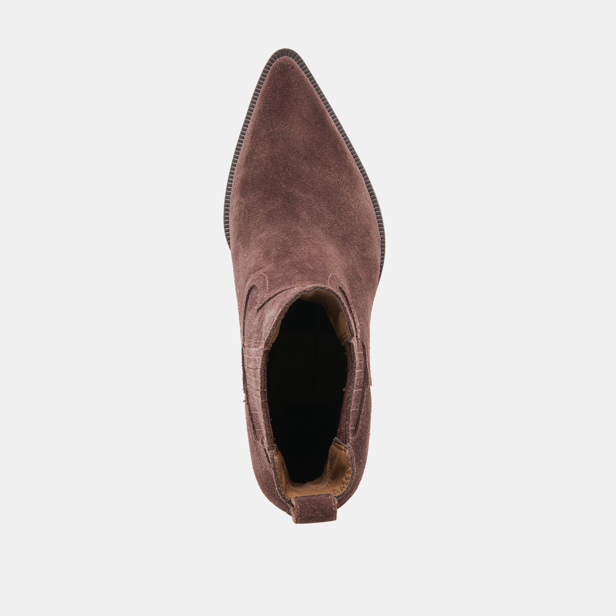 SLIM BOOTIES MAHOGANY SUEDE