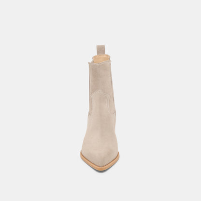 SLIM BOOTIES TAUPE SUEDE