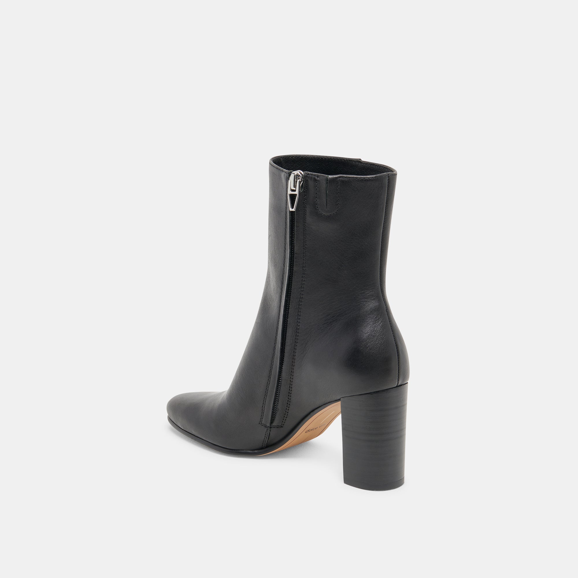 SUZY WIDE BOOTIES BLACK LEATHER