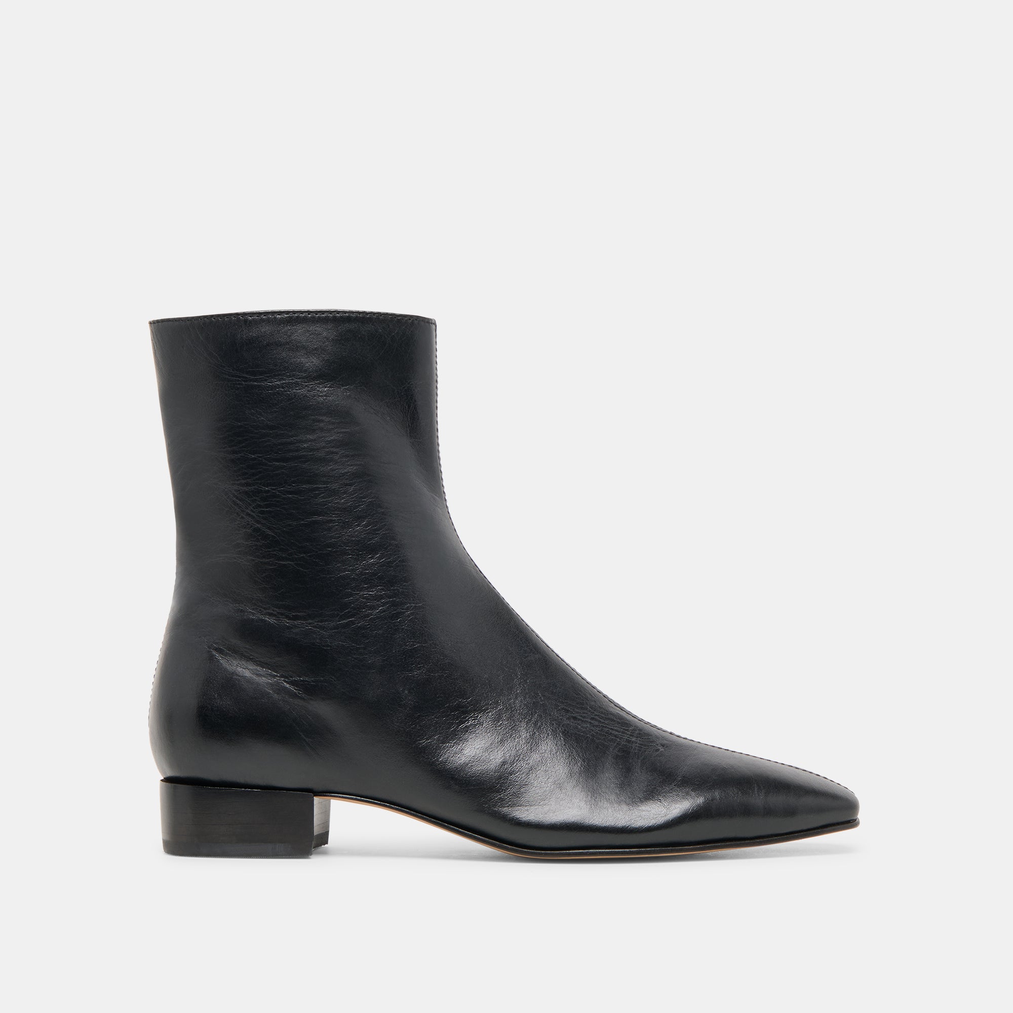 TARINE BOOTIES BLACK LEATHER