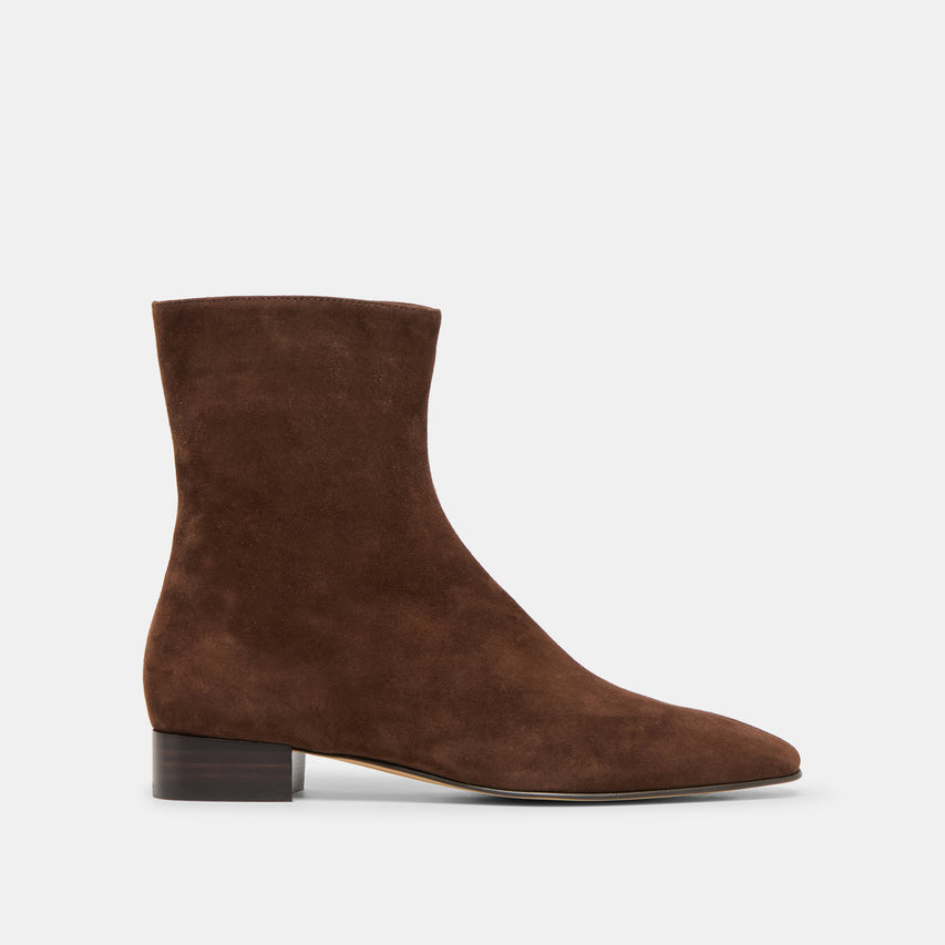 TARINE BOOTIES DK BROWN NUBUCK
