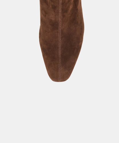TARINE BOOTIES DK BROWN NUBUCK