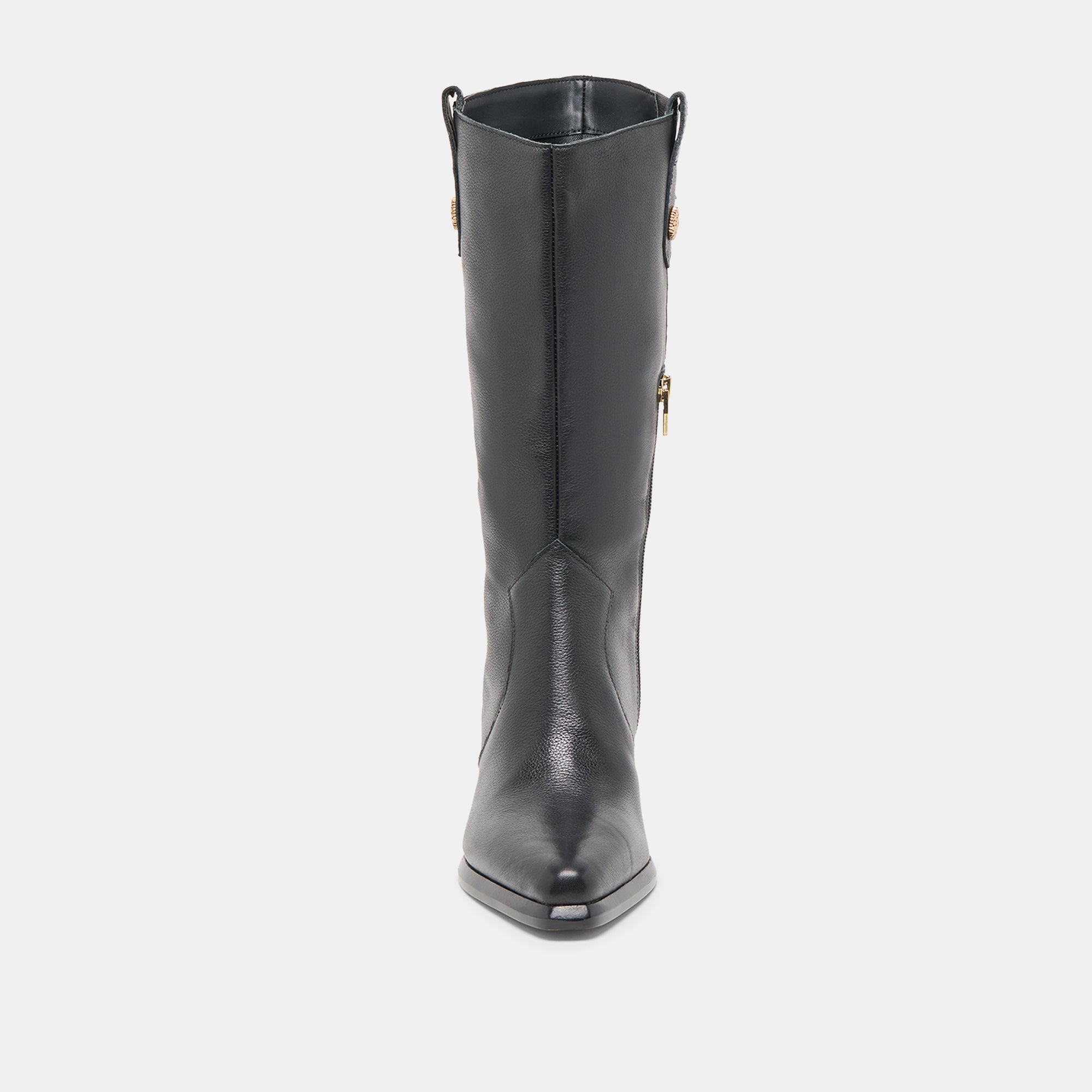 VERN WIDE CALF BOOTS BLACK LEATHER