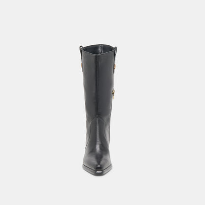 VERN BOOTS BLACK LEATHER