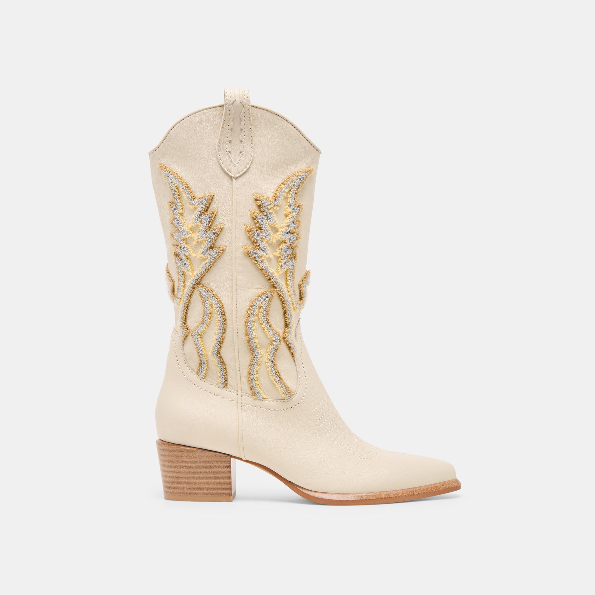 Dolce Vita Off White Leather Boots Dolce Vita OFF WHITE Shanta