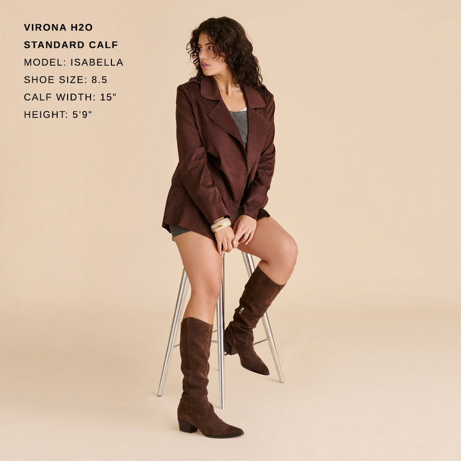 Virona H2O Waterproof Dk Brown Suede Boots Dolce Vita