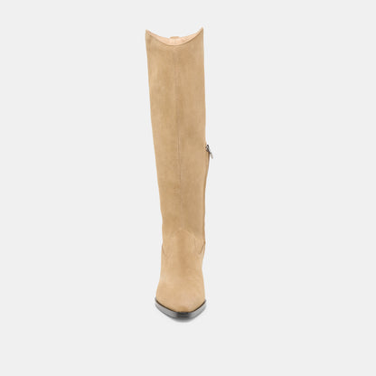 VIRONA H2O EXTRA WIDE CALF BOOTS DK TAUPE SUEDE