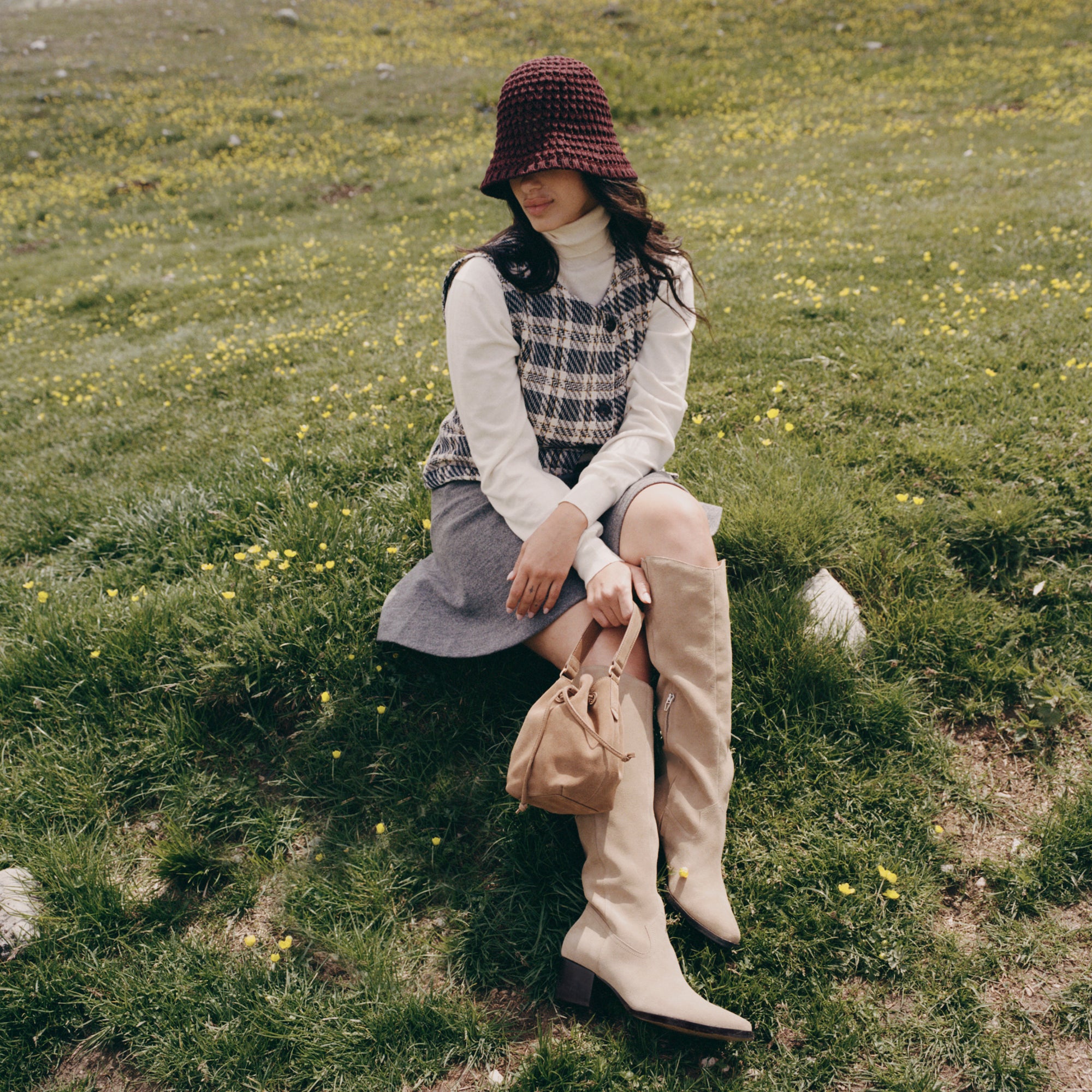 AMARU CROSSBODY BROWN SUEDE