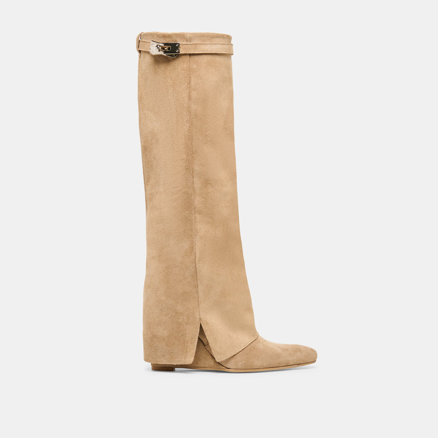 Aggy Sand Suede Boots | Dolce Vita