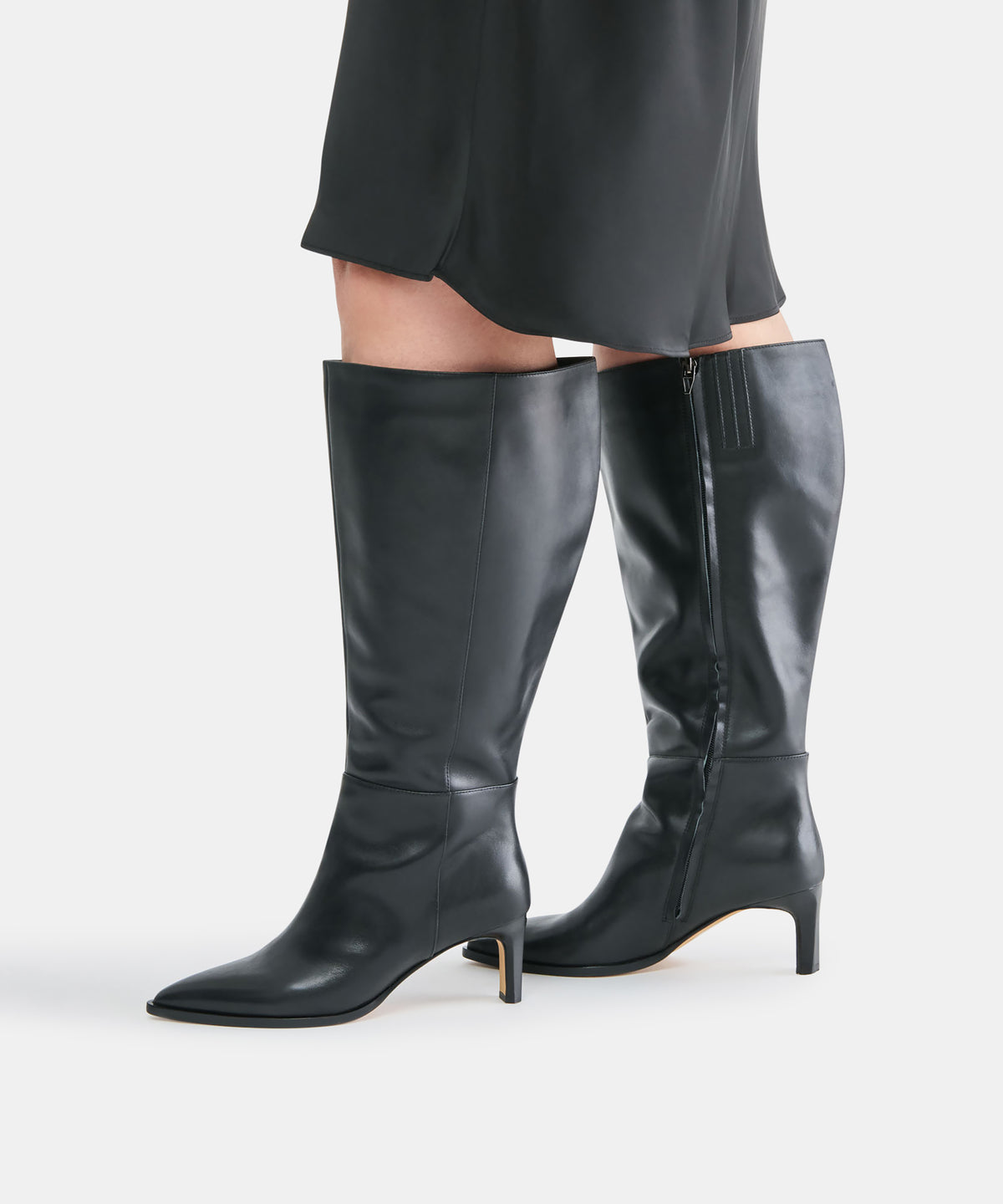 ALIMA EXTRA WIDE CALF BOOTS BLACK LEATHER - view 4