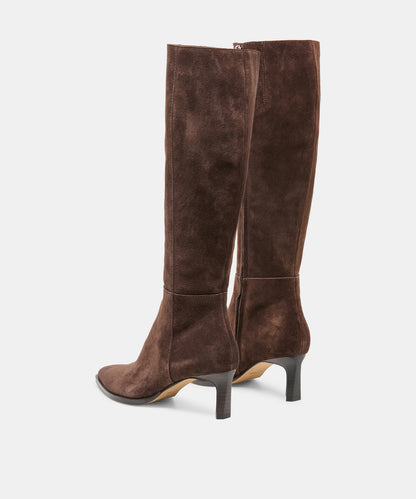 ALIMA BOOTS DK BROWN SUEDE