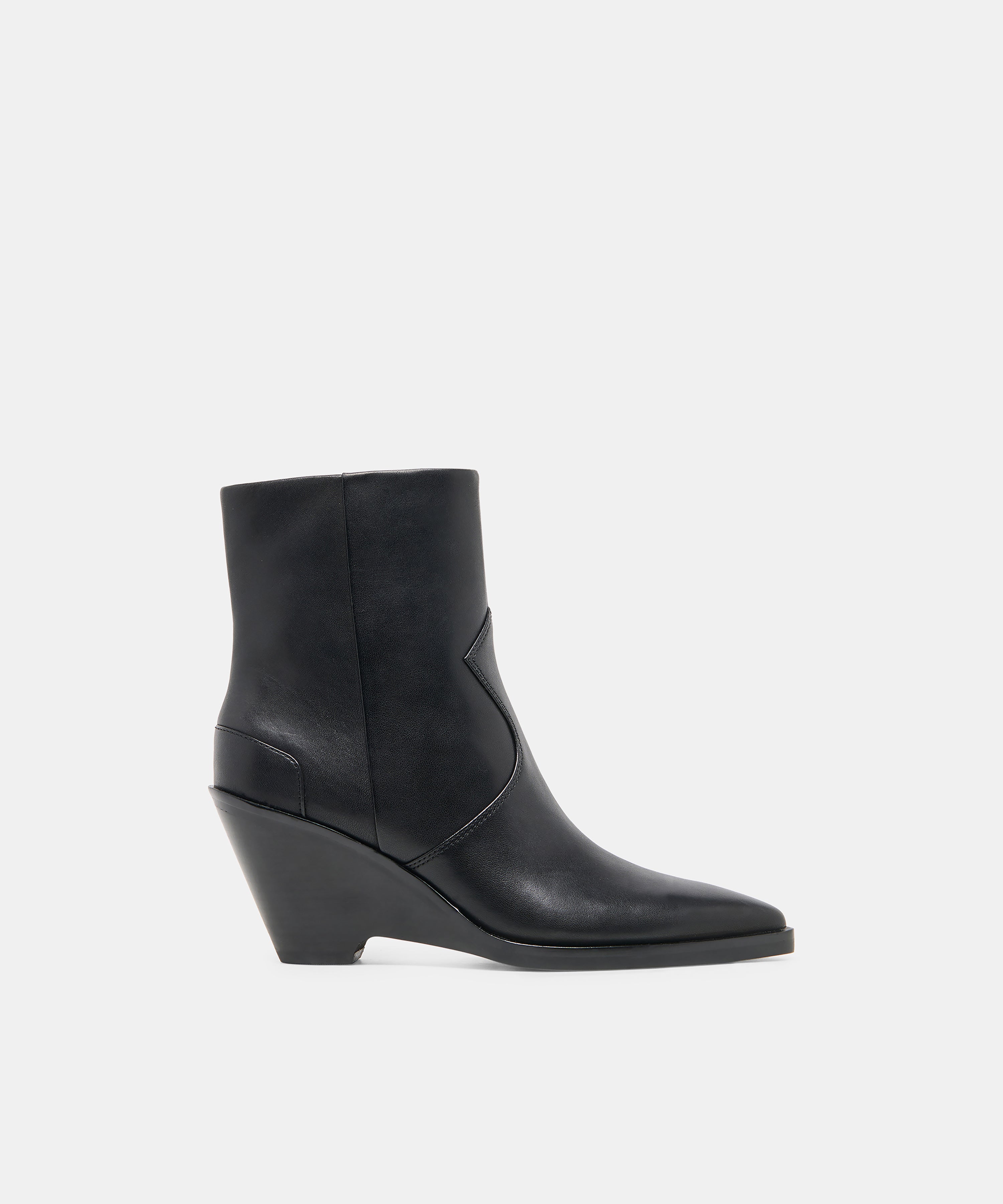 ASHTIN BOOTIES BLACK LEATHER