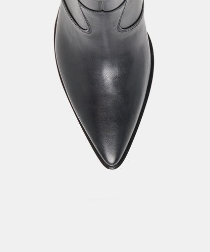 ASHTIN BOOTIES BLACK LEATHER
