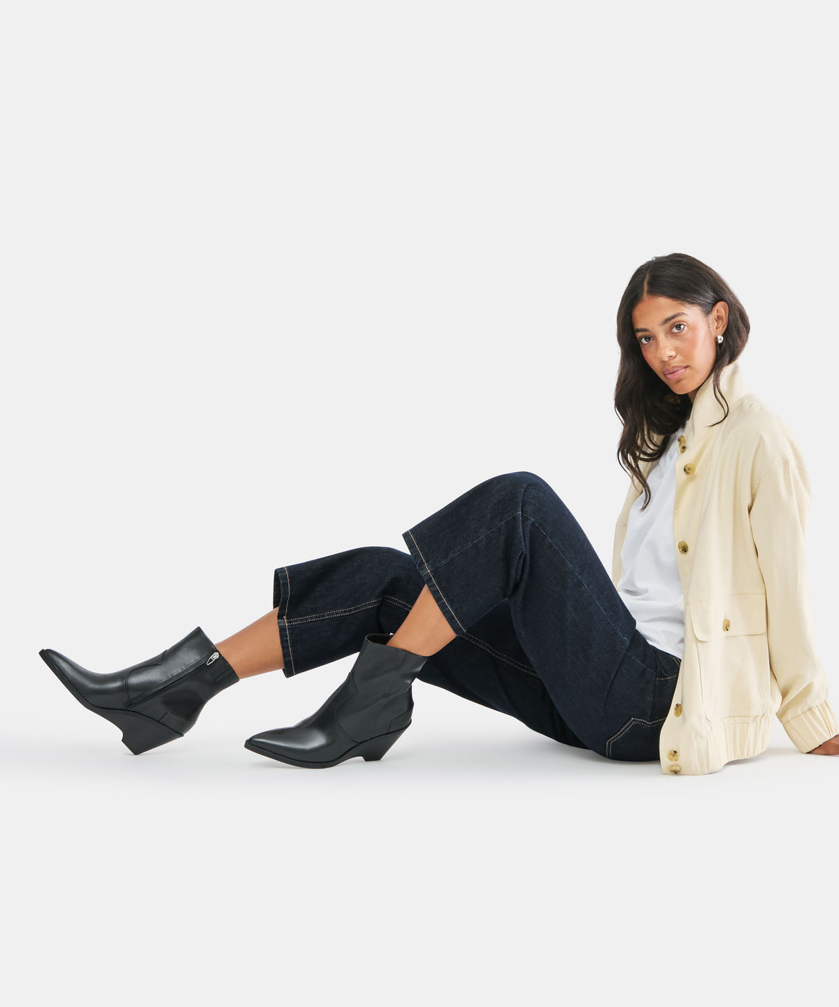 ASHTIN BOOTIES BLACK LEATHER - view 4