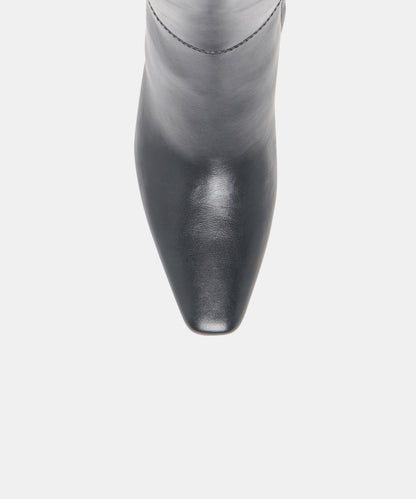 BRION NARROW CALF BOOTS BLACK LEATHER