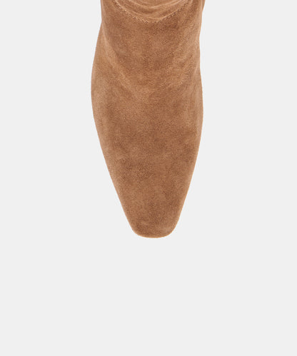 BRION NARROW CALF BOOTS COCOA SUEDE