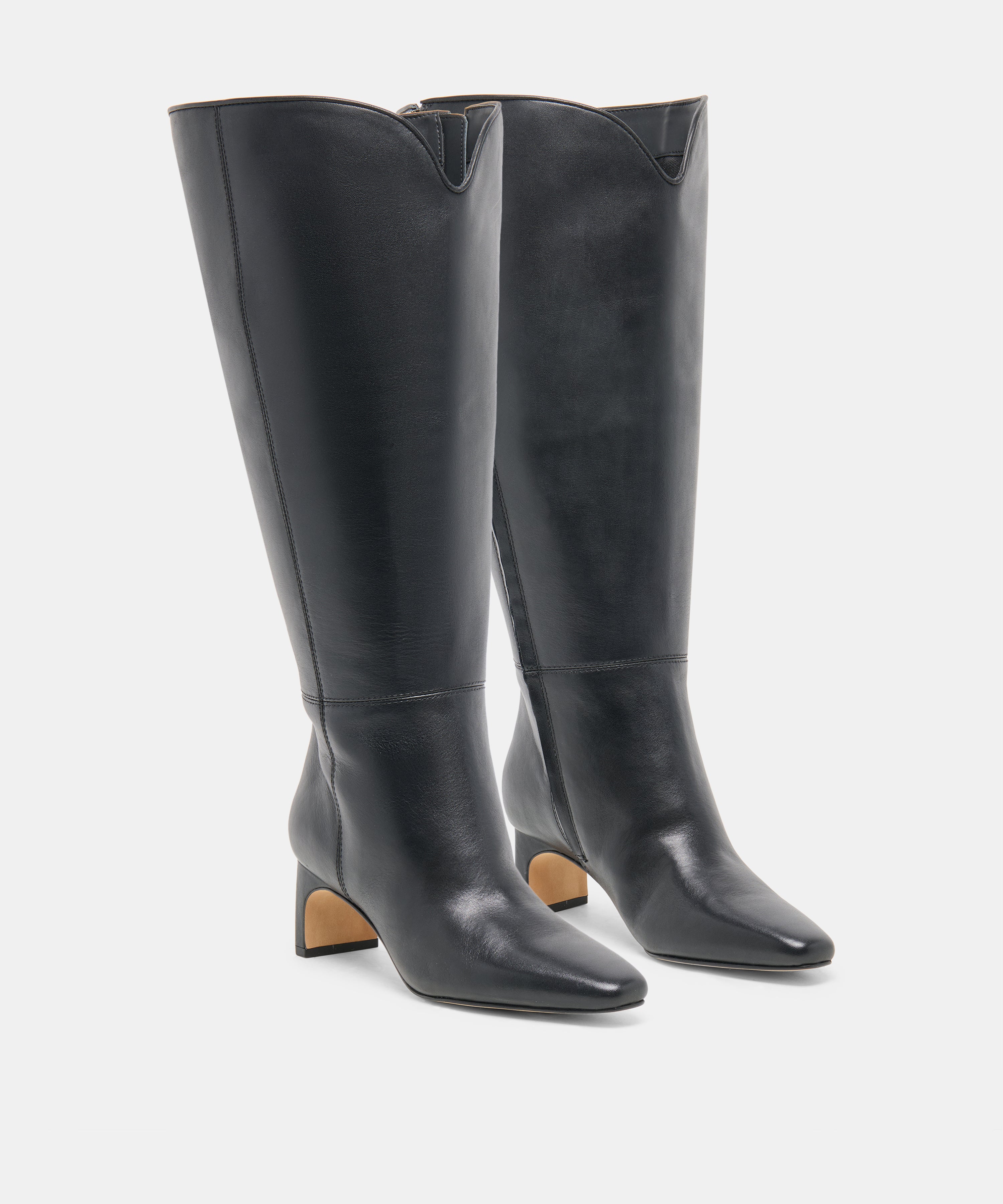 BRION EXTRA WIDE CALF BOOTS BLACK LEATHER - view 2