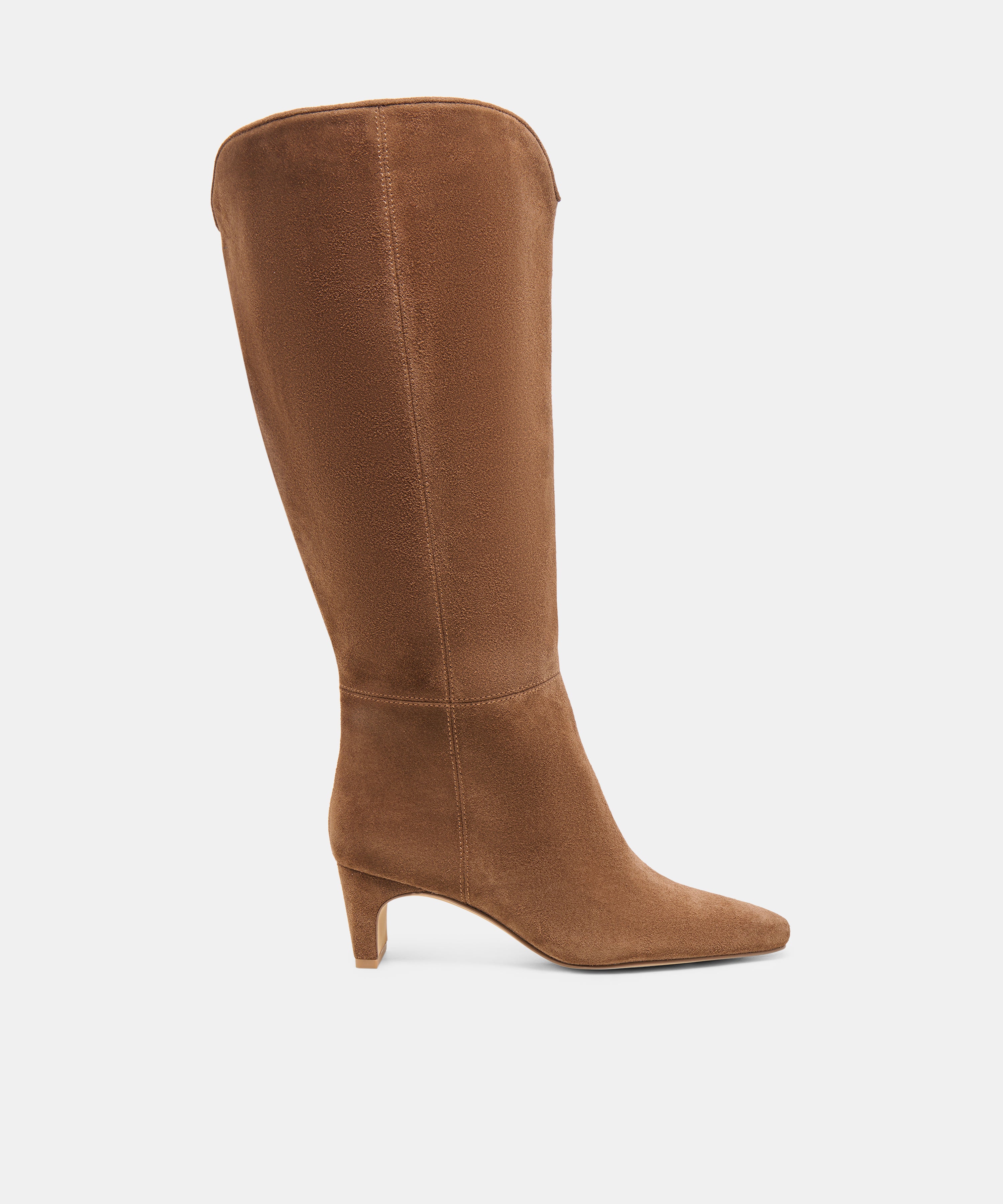 BRION EXTRA WIDE CALF BOOTS COCOA SUEDE